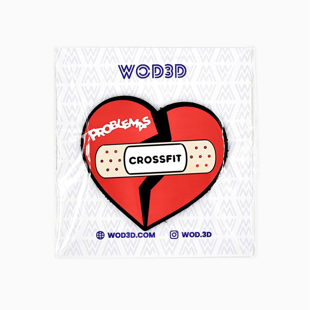 Parche Velcro Mochila Crossfit Corazón Roto WOD3D