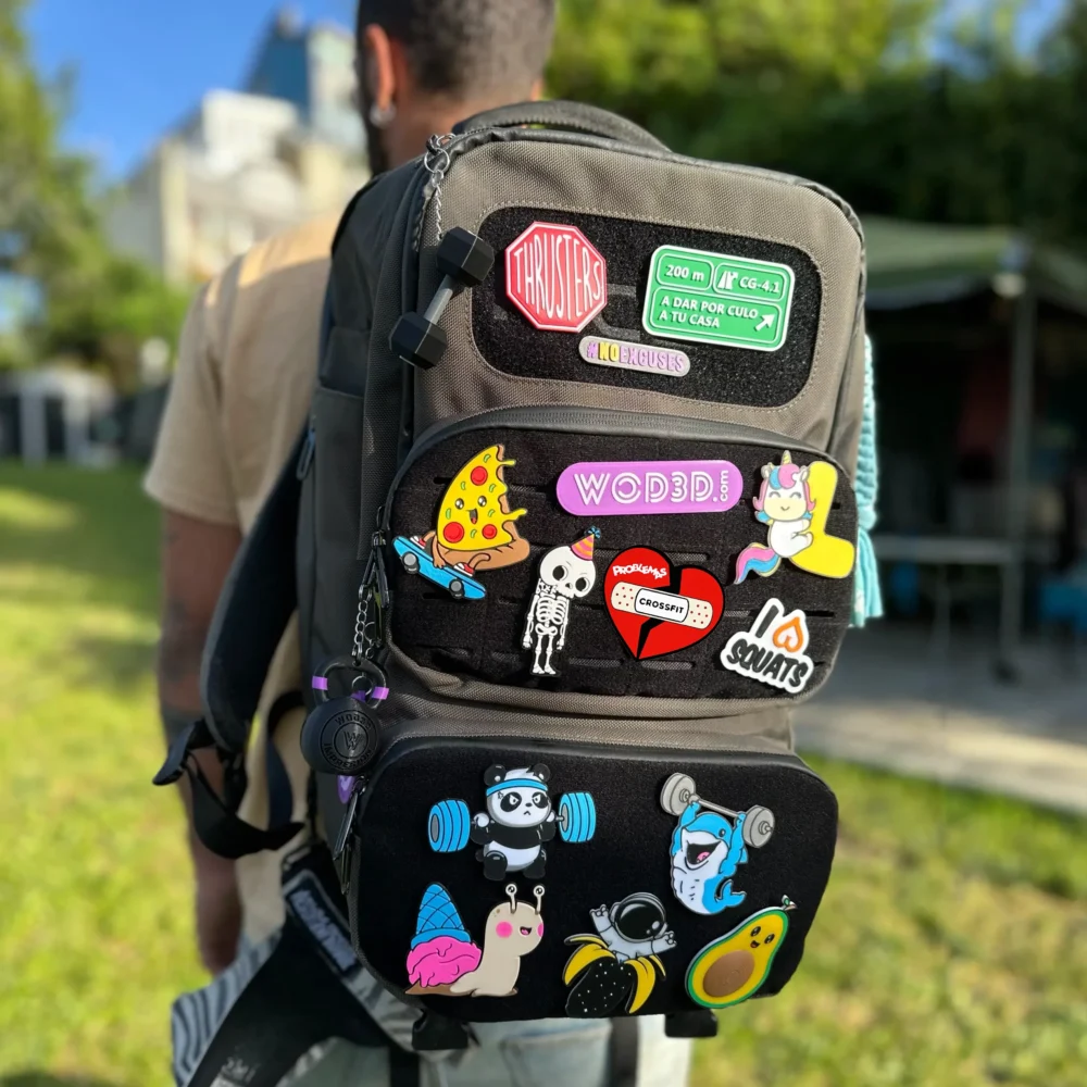 Parches con velcro mochila de CrossFit WOD3D