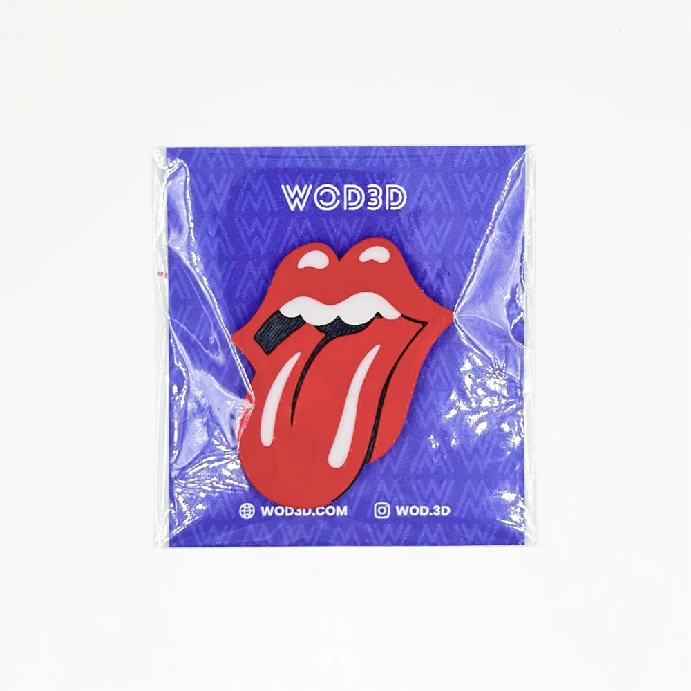 Parche de velcro mochila crossfit LENGUA THE ROLLING STONES WOD3D