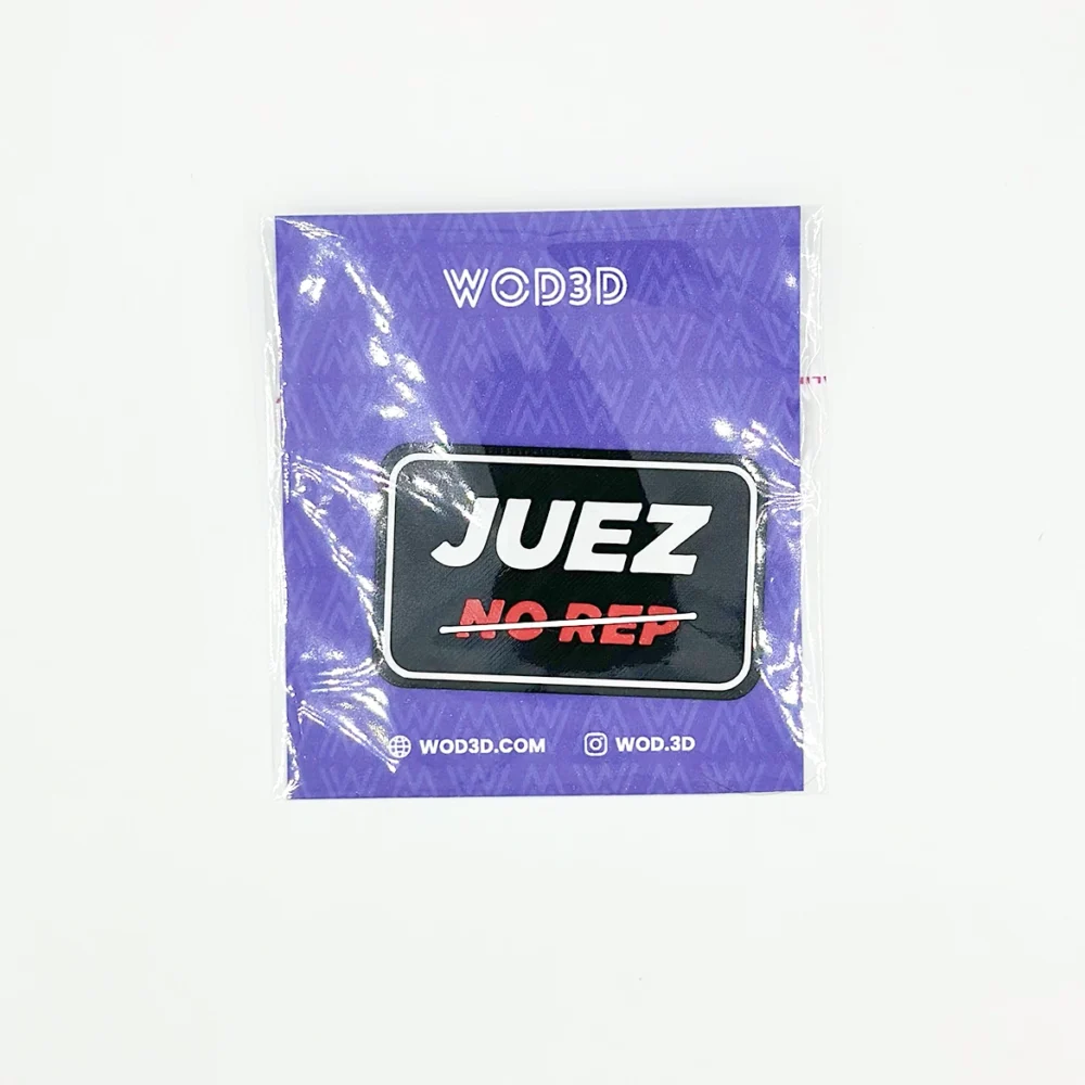 Parche velcro mochila-crossfit JUEZ NO REP WOD3D