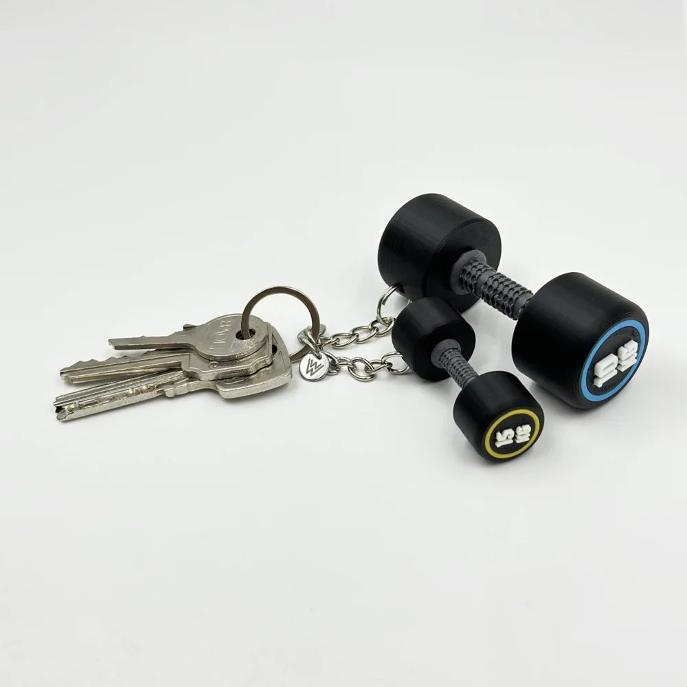 Llavero Personalizado DUMBBELL REDONDA PESO WOD3D