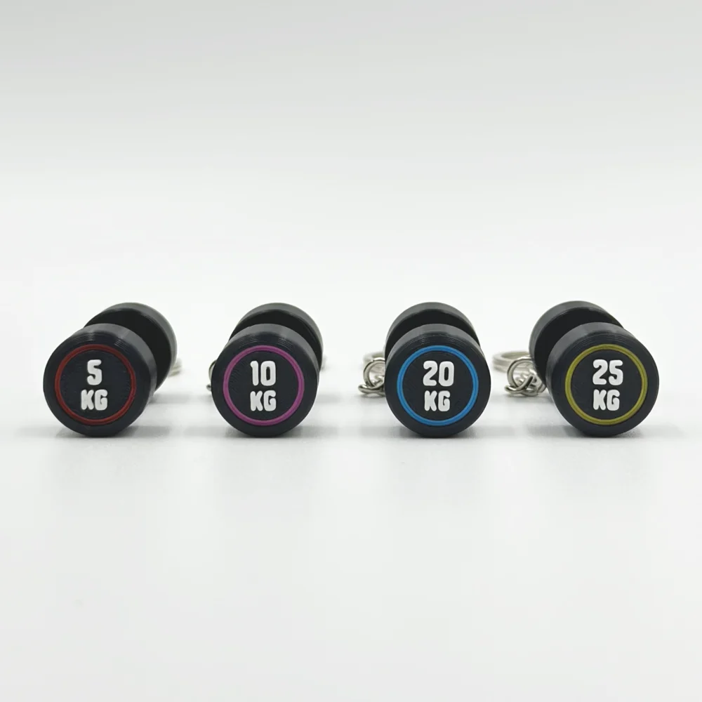 Llavero Personalizado DUMBBELL REDONDA PESO WOD3D