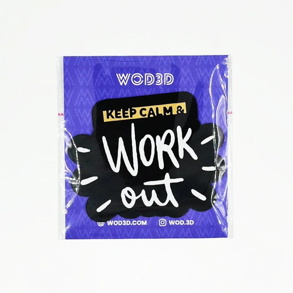 Parche de Velcro Mochila CrossFit KEEP CALM & WORK OUT WOD3D