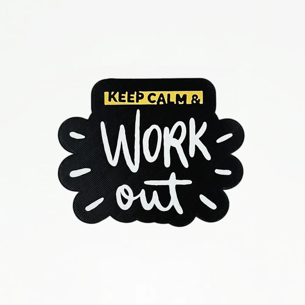 Parche de Velcro Mochila CrossFit KEEP CALM & WORK OUT WOD3D