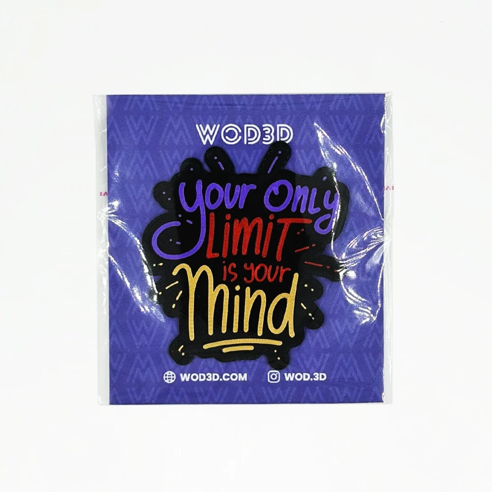 Parche de Velcro Mochila CrossFit YOUR ONLY LIMIT IS YOUR MIND WOD3D