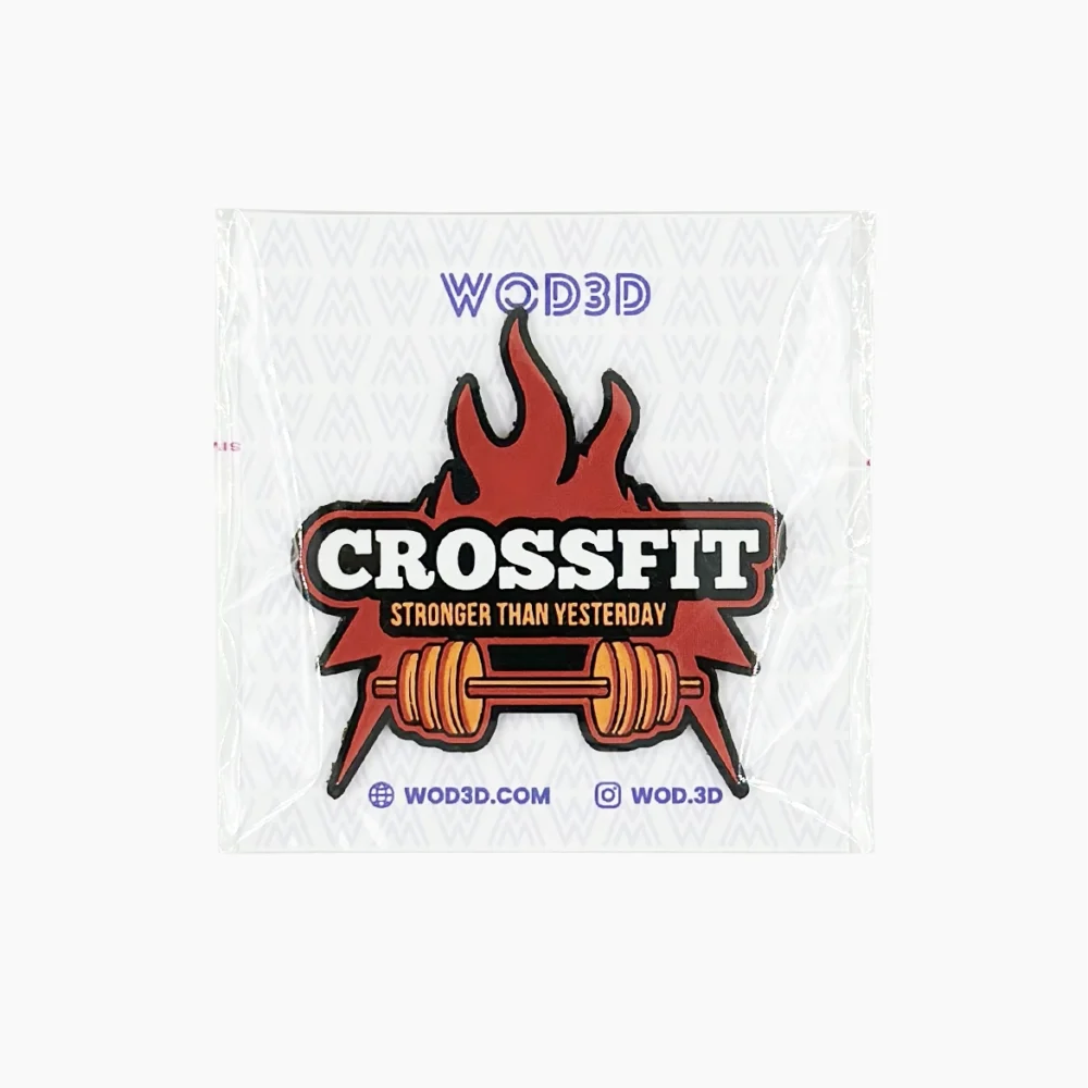 Parche de velcro CROSSFIT STRONGER THAN YESTERDAY WOD3D