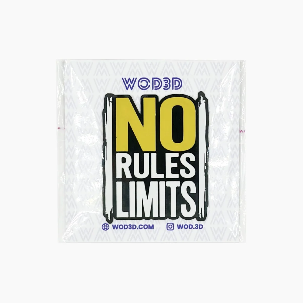 Parche de velcro NO RULES LIMITS WOD3D