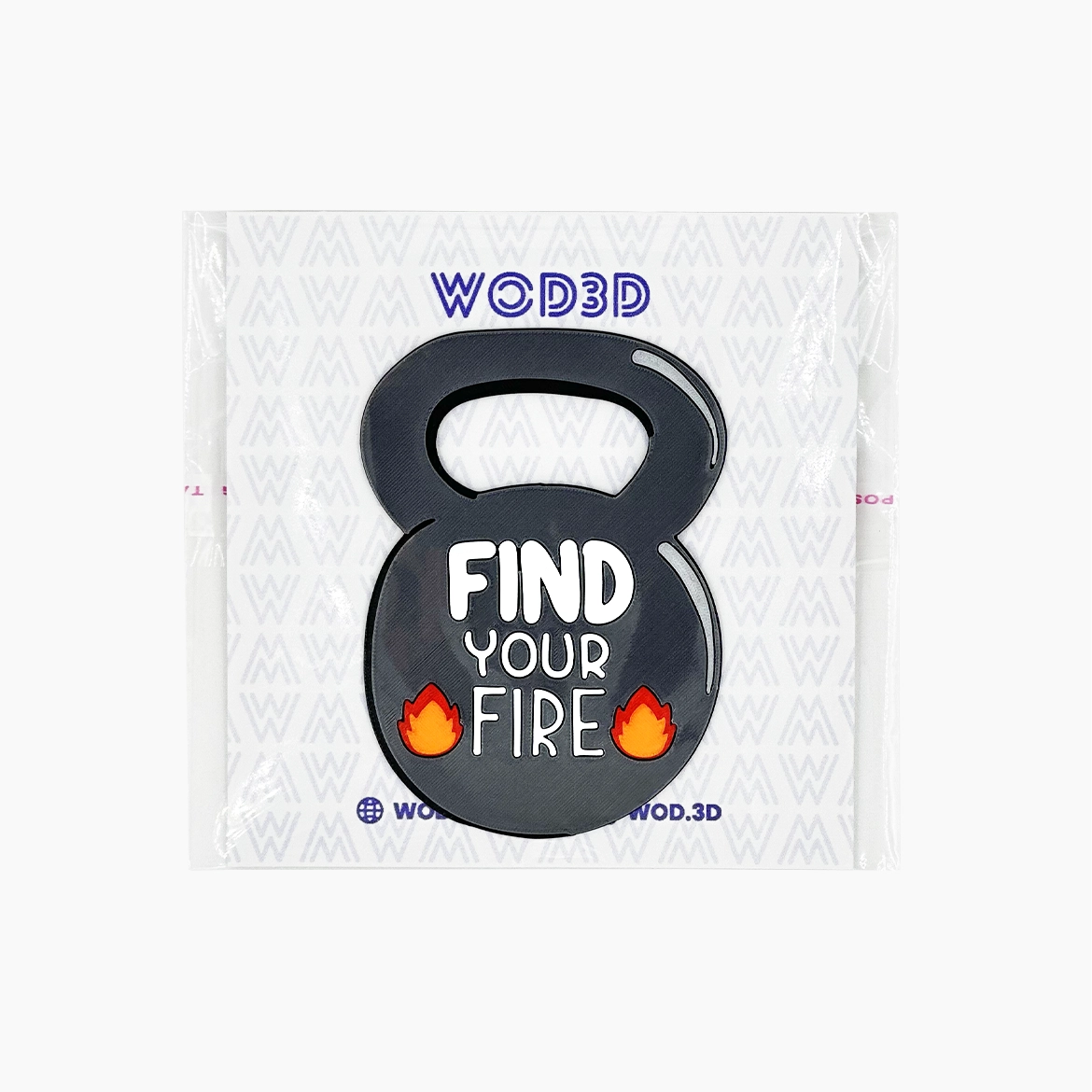 Parche de velcro mochila crossfit FIND YOUR FIRE WOD3D