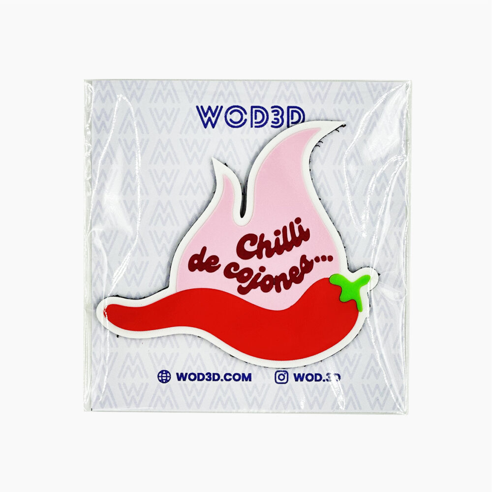 Parche Velcro Mochila Crossfit CHILLI DE COJONES WOD3D