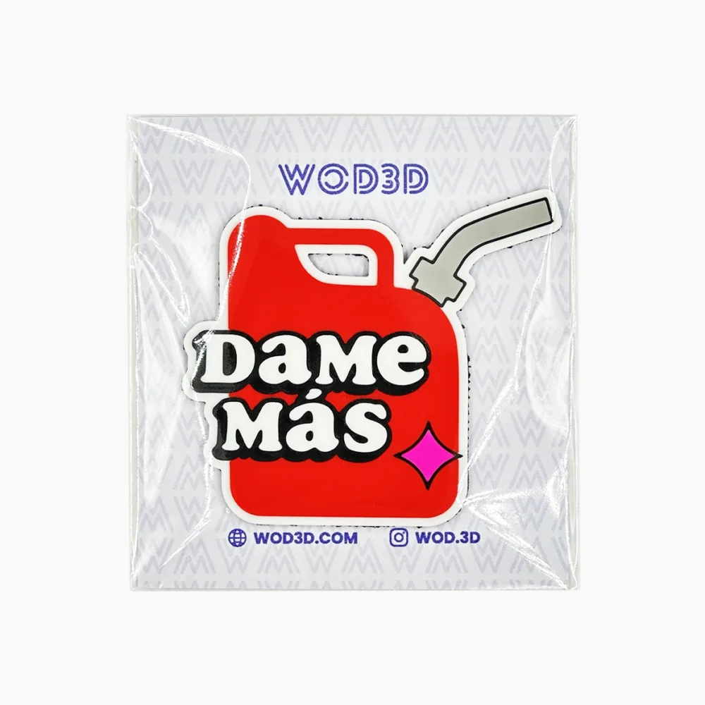Parche Velcro Mochila Crossfit DAME MÁS GASOLINA WOD3D