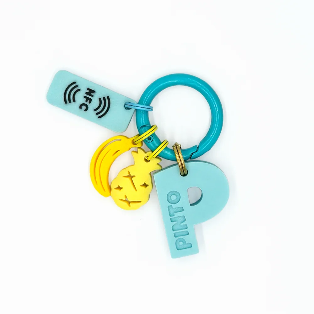 IdentiTag Chapa identificativa personalizada para perros con nombre en bajo relieve, número de teléfono visible y charms intercambiables como emojis, rayos o iconos NFC. Diseño moderno, ideal para perros con estilo WOD3D