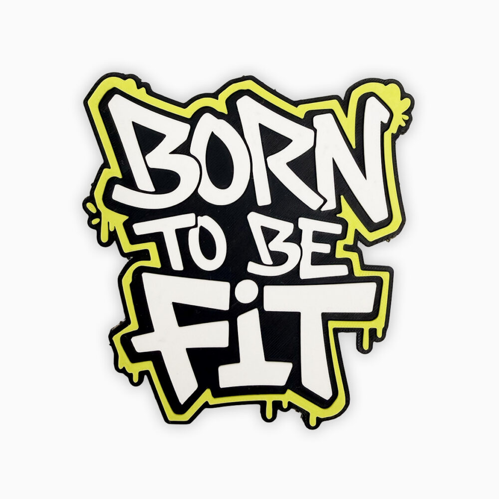 Parche Velcro Mochila Crossfit BORN TO BE FIT WOD3D