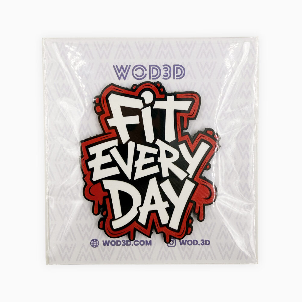 Parche Velcro Mochila Crossfit FIT EVERY DAY WOD3D